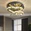 Bedroom warm and romantic crystal ceiling lamp simple modern heart-shaped creative restaurant LED crystal lamp
