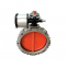 High quality pneumatic dust removal butterfly valve durable double flange butterfly valve