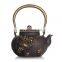 Double Warmer 700ml Cast Iron Black Tea Cup Sets Teapot