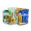 Customized printing Plastic juice bag Aluminum foil Leakproof bag Juice spout pouch  stand up bag with cap