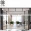 Patio accordion black glass aluminum folding doors designs