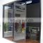 Apartment aluminum profile french bifold many panels accordion metal frame modern sound proof exterior front folding glass doors