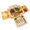 Deluxe Personalized Winery Best Cute French Large Bamboo Cheese Board Set With 4 Drawers