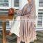 Drop Shipping Kimono Open Abaya New Modest Layered Chiffon Long Sleeve Cardigan Islamic Clothing Women Muslim Dress Dubai Abaya