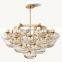 American Creative CABRETTE Clear Glass Round Chandelier For Living Room Bedroom Hotel Restaurant Decoration Large Led Chandelier