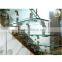 N117 Wholesale China Cheap Glass Stairs Price, Safety Custom Cantilever Glass Staircase, High Quality Straight Glass Stairs