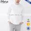Man white casual white shirts with stripe stand collar