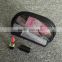 Semicircular transparent makeup bags black net hollow cosmetic bag makeup websites