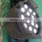 DJ light rgbw 4in1 quad color LED par light 18x12w dmx stage lighting