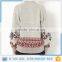 Patterned acrylic sweater with high quality