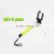 Support all smart phone oem silicone cover cable wired selfie stick with clicker