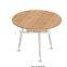 round design metal work conference table with metal leg