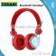 LED TF card FM headset 3 IN 1 bluetooth LED flashing headset with bluetooth/FM/TF card Flashing LED Wirelss Headset