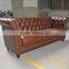 Modern leather chesterfield hotel sofa XYN538