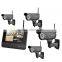 Top quality 4ch digital wireless cctv camera kits support remote real time monitor on iphone and android phone