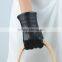 new arrival women's fashion lambskin leather dressed gloves with embroidery