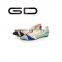 GD fashion fulgurant rivets decoration quality breathable microfiber lining flat shoes for ladies