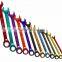 12pcs CRV multi color coated ratchet combination spanner set