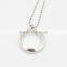 DIY stainless steel silver Pendant Photo Frame photo locket pendant necklace