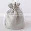 Royal Eco-Friendly simple style Drawstring Linen gift pouch