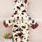 cute baby thickening plush clothes with hat/cute baby cow shape clothes