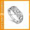 Cheap Stainless Steel Men Silver Rings With Stone PGRG0096