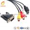 Din 6pin 9pin 15pin Male Female To RCA Jack Plug Audio Video Cable