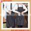 Fancy promotional kitchen apron with black and white stripes