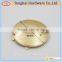 China suppliers circular smooth metal logo for handbags