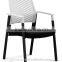 White plastic meeting room study training chair