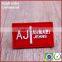 Custom heat transfer press silicone tag labels for clothing luggage