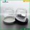 200ml black plastic cap transparent glass cosmetic cream jar