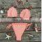 2015 Sexy Women crochet bikini sets, sexy handmade bikini sets