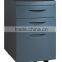 Hot selling rustproof office storage modern 3 drawers metal mobile pedestal