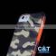 C&T Two piece hybrid gray camouflage rubberized plastic hard cover for iphone 6s tpu bumper cases