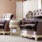 royal European French furniture antique white bedroom sets Bed Bedside table Wardrobe Dressing table Bench Commode Chair