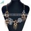 Fashion Women Gold Maxi Metal Tassel Bib Choker Necklace