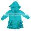 Designer girls jackets knit cotton fall jackets ruffle long sleeves baby girls autumn jackets