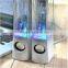Dancing water stereo speaker with LED color light flash mini home theater