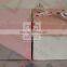 Pink small cardboard gift packaging boxes for ring packing with ribbon