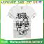 New fashion mens 100% cotton short sleeve casual silk srceen prined t-shirt