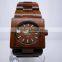 Hot Sale Top Gift Item Black Ebony Wood Watch Square Face Luxury Wristwatch Wooden Watches for Men Gifts