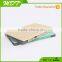 Custom Logo Credit Card Portable Mini Power Bank 4000mah With Dual USB Built-in Data Line