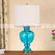 chrome brushed nickel base high quality Purple Glass Table Lamp