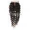 Lace Frontal Hair Piece Closure 13x4inch 100 Brazilian Virgin Hair Deep Wave Lace Frontals Natural color 120%