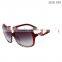 High quality women fashionable sunglasses polarized lens sunglass manufacturer with 3 crystal