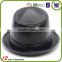 cheap black all leather hat fashion fedora hat for men