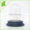 2015 new Wooden Base with transparent Glass of flower Vase terrariums/display glass vase wooden base