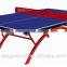 14mm Outdoor blue rainbow shape frame table tennis table