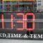 LED time temp displays and electronic message sign